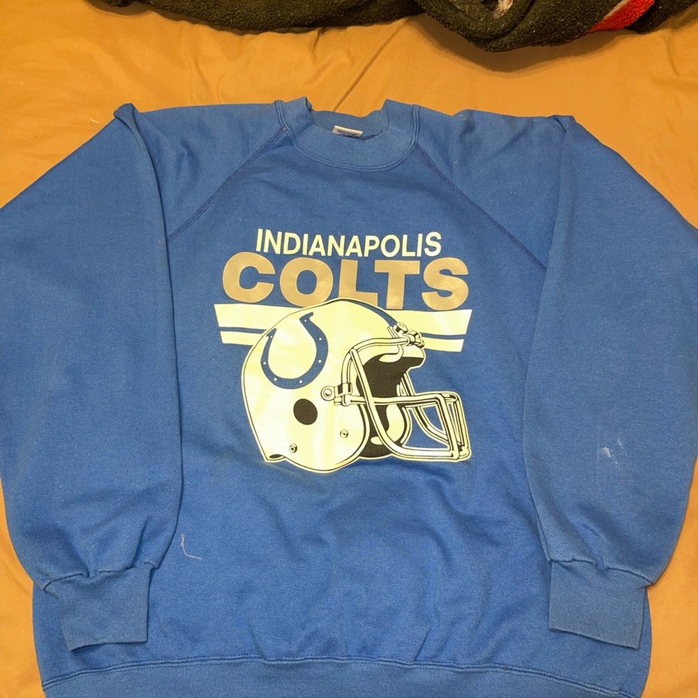 Indianapolis Colts Blue Sweater vintage 1980s